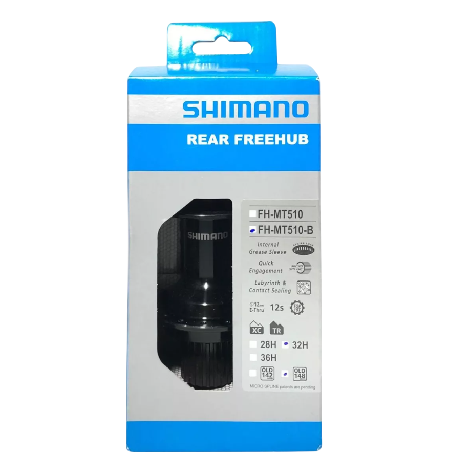 Cubo Traseiro Shimano FH-MT510 Microspline Boost Center Lock 32F 12v