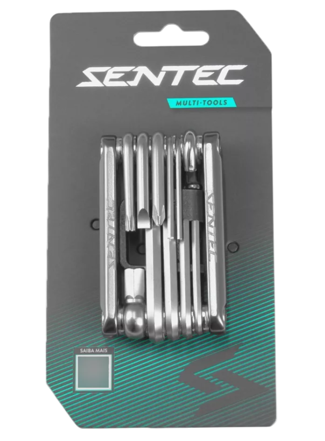 Chave Canivete Allen 15 Funções Cinza c/ Extrator de Corrente - Sentec